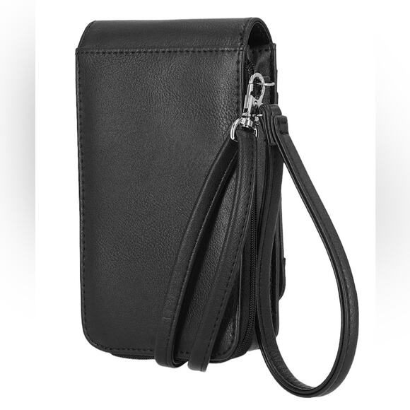 NWT Nautica Catalina Vegan Leather RFID Women Crossbody Cell Phone Holder Wallet - Picture 3 of 15